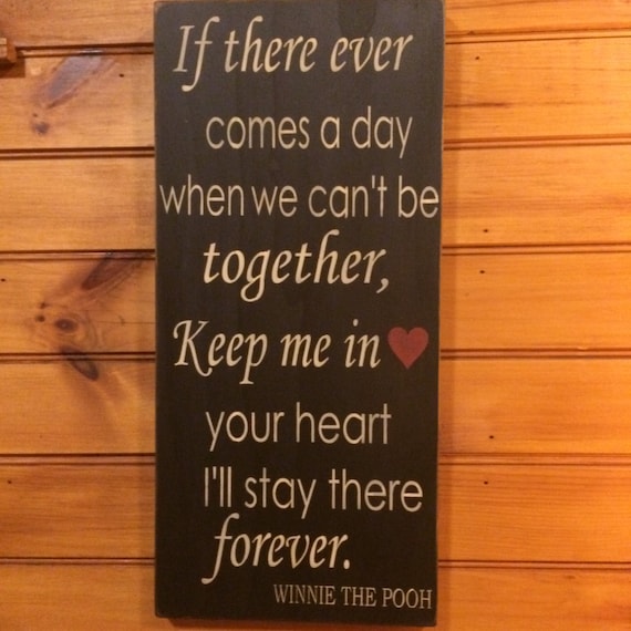 Winnie the Pooh Quote 20x10 vertical sign