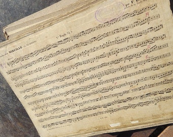 PROMOTION: 52 Vintage music sheets “Fantaisie sur Mireille” by Charles Gounod