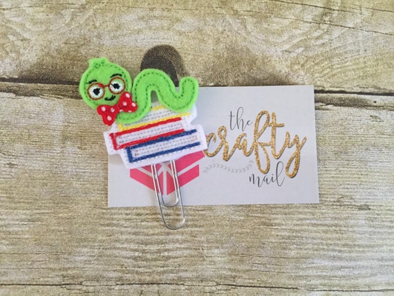 Book Worm Paper Clip/Planner Clip/Bookmark