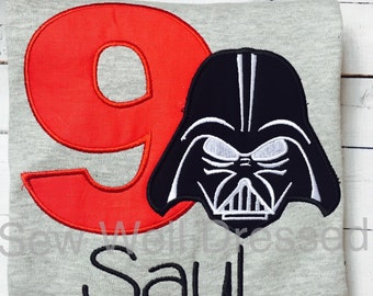 Darth Vader Birthday Shirt / Star Wars Birthday shirt / Boys / Girls / Personalized /