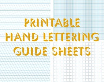 hand lettering practice sheets, hand lettering worksheets, custom handwriting, calligraphy, lettering, downloadable, printable, templates