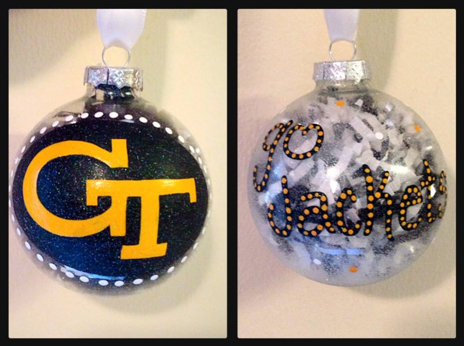 georgia tech hand painted ornaments georgia tech christmas georgia tech hand painted ornaments georgia tech christmas
