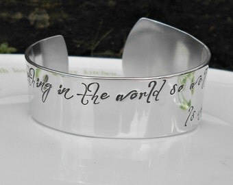 Shakespeare Quote Bracelet, William Shakespeare Love Quote, Literary Jewellery, Shakespeare Bracelet, Love Quote Cuff, Gifts for her.
