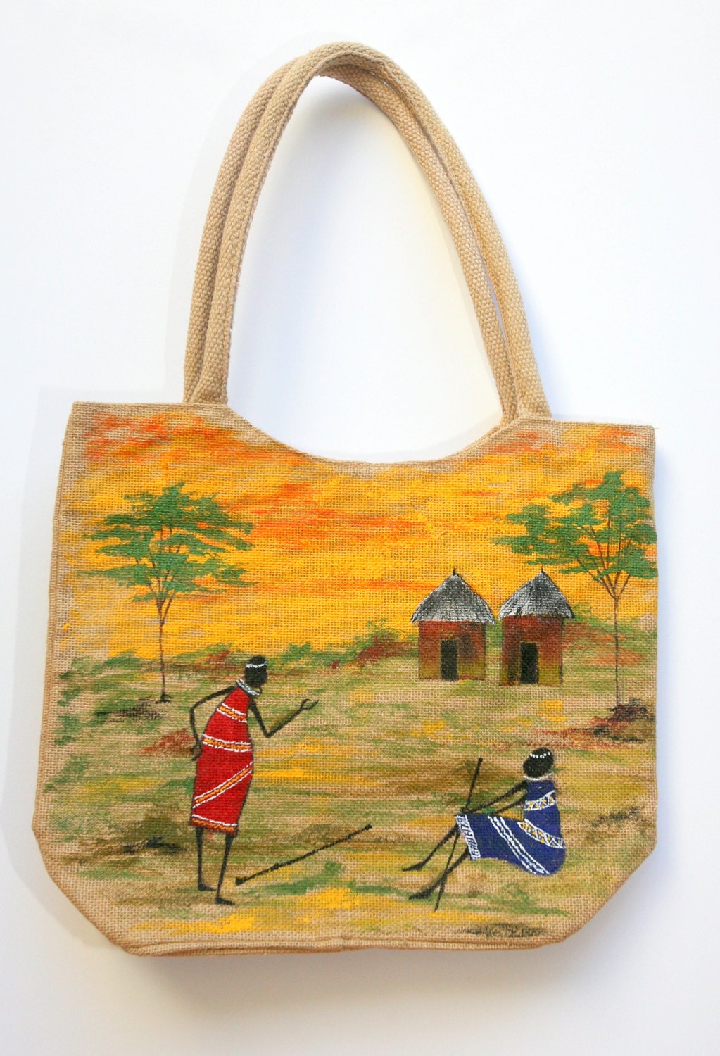 custom hand painted tote bags