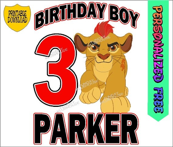 The Lion Guard Birthday Printable Download For by ...