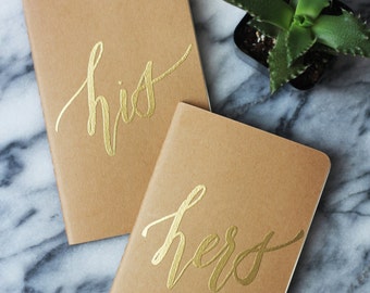 Personalized Vow Books (Set of 2)