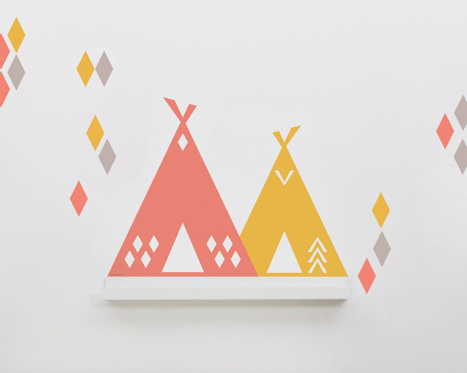 Teepee for kids room Wall decor suitable for IKEA