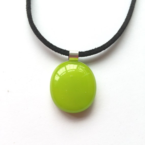 Lime pendant green pendant lime necklace green necklace