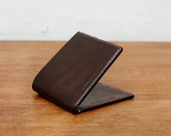 Kangaroo Leather Wallet Classic TALL - Black, Walnut Brown , Mocha, Chestnut, Red, Natural, Hand Stitched, Billfold Wallet, Leather Wallet