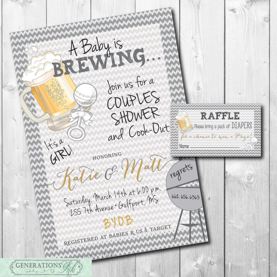 Couples Baby Shower Invitation Templates 9