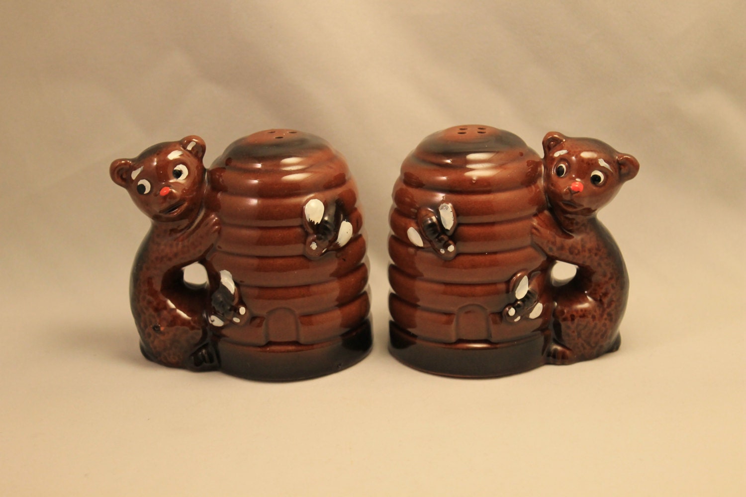 SALE Rare Salt and Pepper Shakers Rare Vintage Pottery of