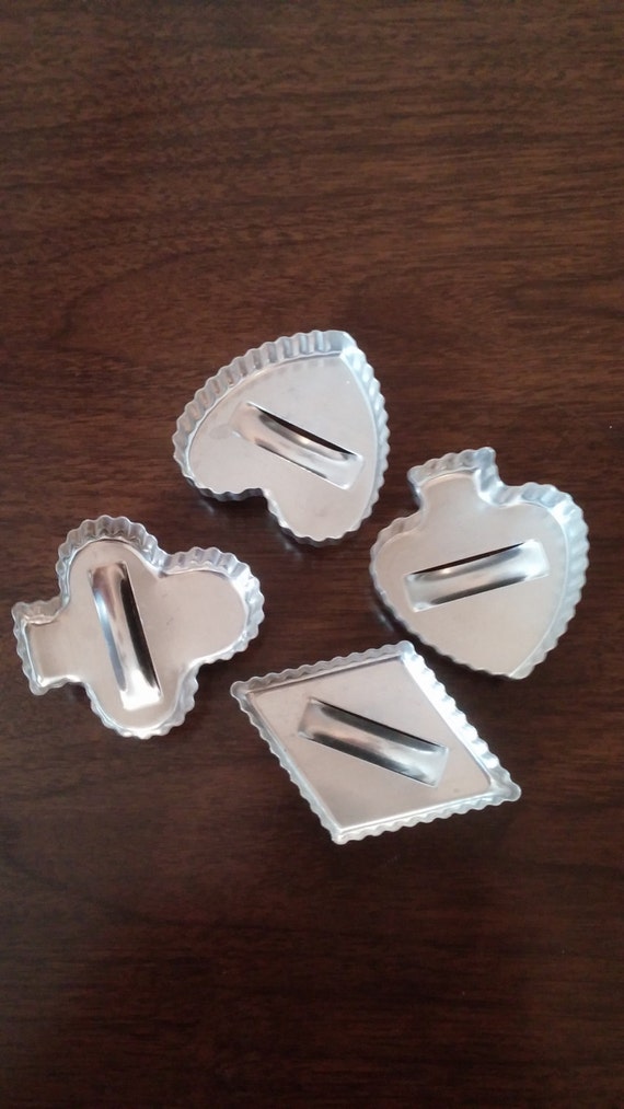 Aluminum cookie cutters vintage aluminum by FlowerChildTrends