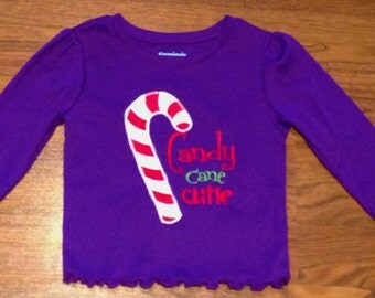 candy cane cutie shirt