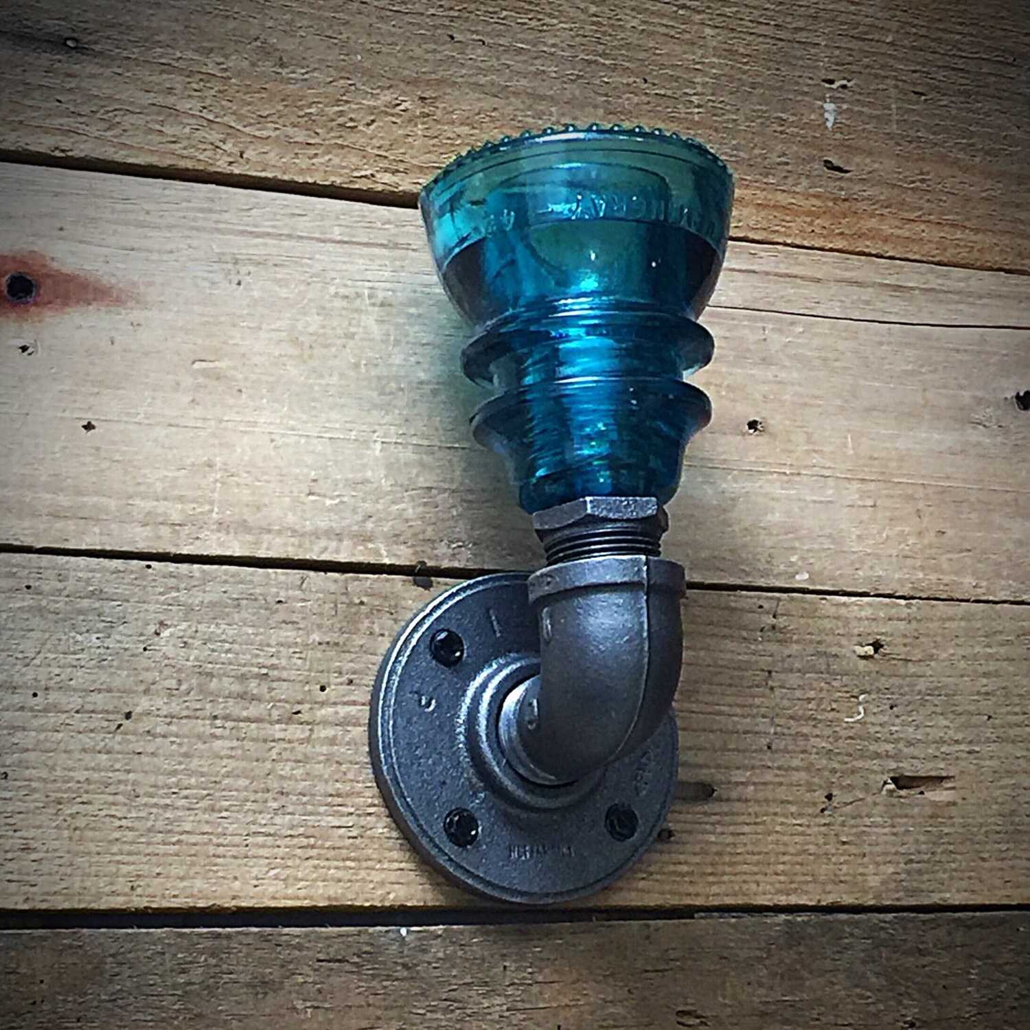 Insulator Light Glass Insulator Sconce Industrial Pipe Light