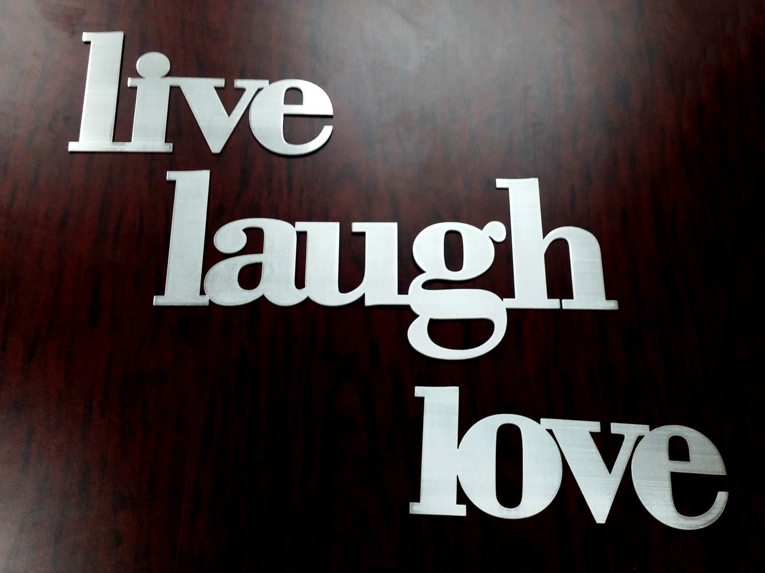 Live Laugh Love Words Metal Sign