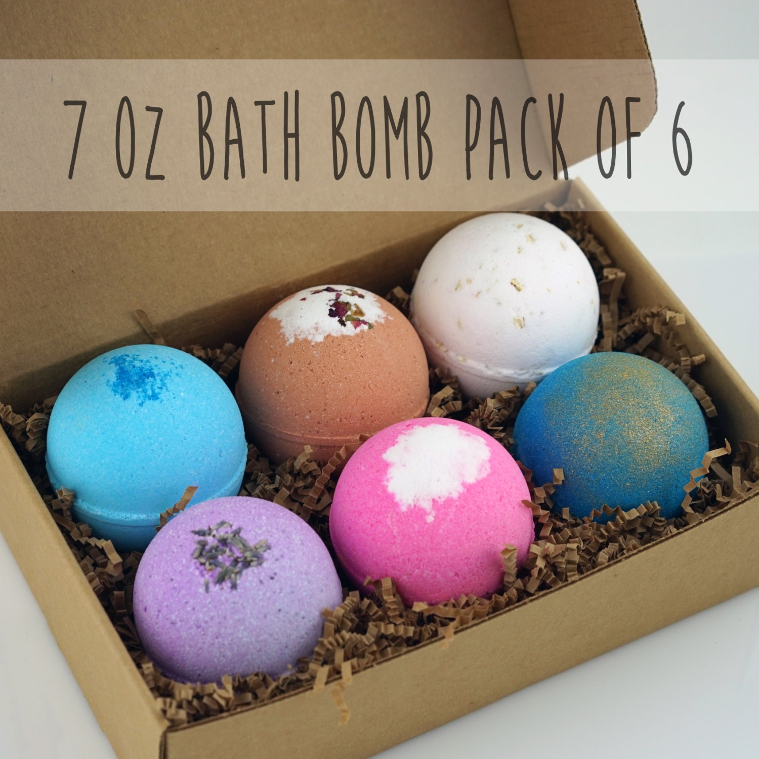 Pack of 6 Bath Bombs Set Extra Large 7oz Top Selling or You