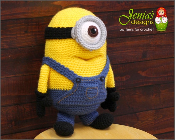 CROCHET PATTERN Crochet Minion Toy Pattern