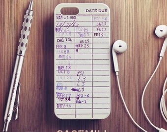 Vintage Library Card iPhone 6 Case Book iPhone 6s Case iPhone 6 Plus Case iPhone 6s Plus Case iPhone 5s Case iPhone 7 Case iPhone 5c Case