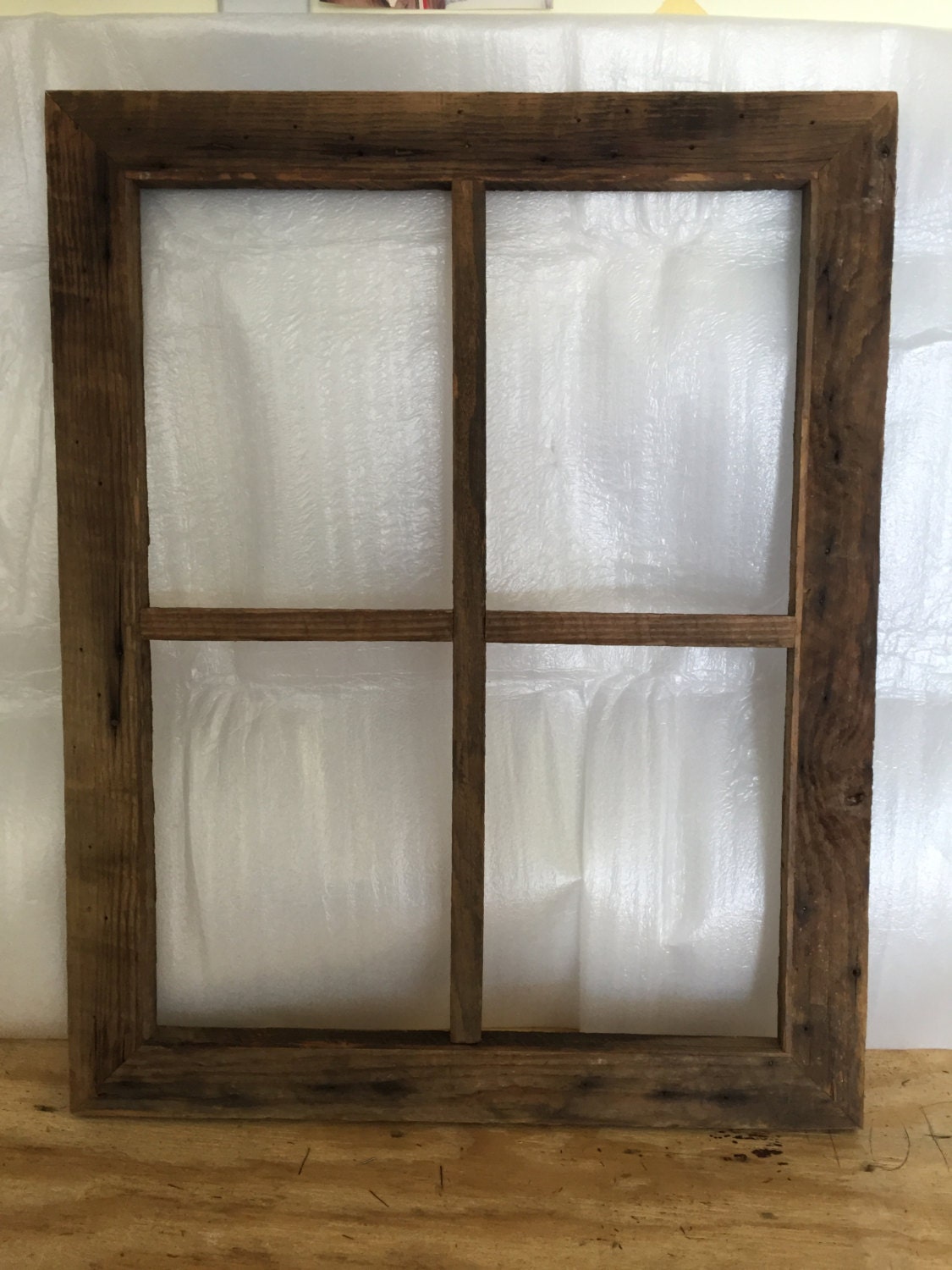 Rustic Window Frame Decor