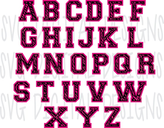 Download SVG FONT Layered ZEBRA Digital Cutting Files Svg Pattern ...