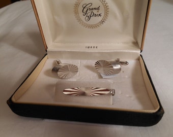 Swank Vintage Cuff Links and Tie Clip