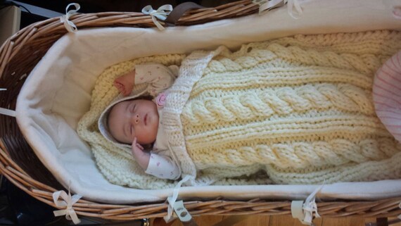 Baby Sleeping Bag knitting pattern snuggly baby sleeping