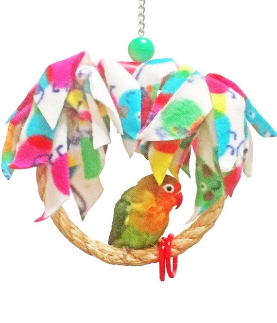 Hanging Around Small Sisal Bird Swing