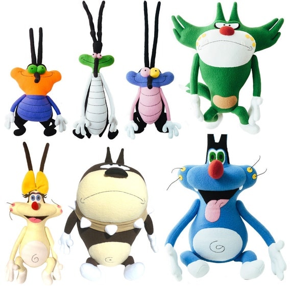 oggy and the cockroaches plush