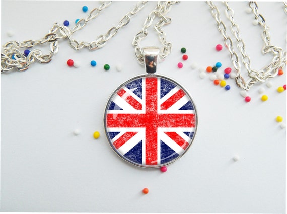 British Flag Pendant Necklace