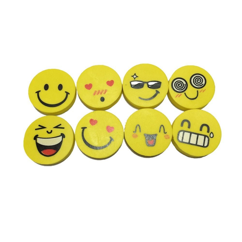 Emoji party favors emoji erasers emoji emotions school