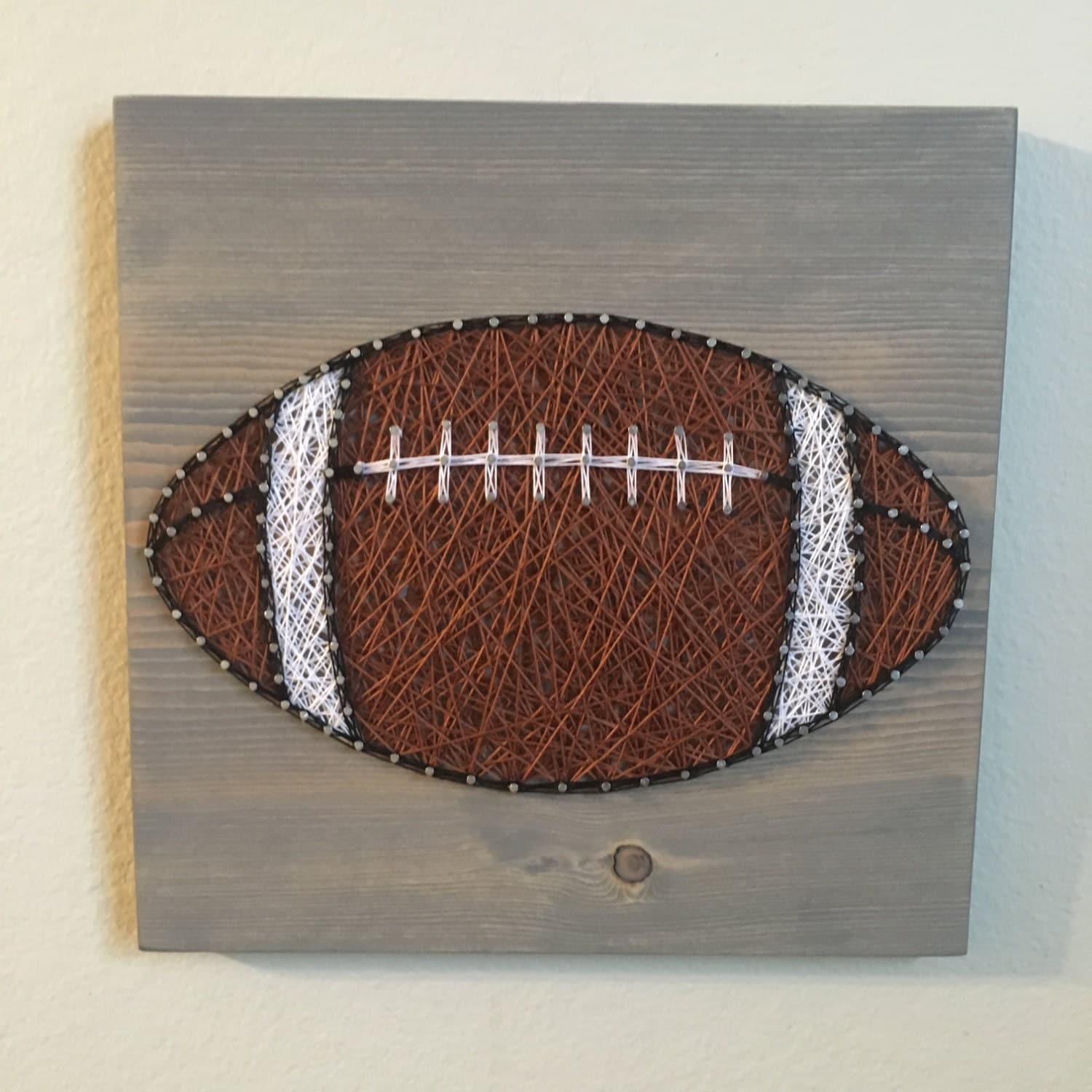 CUSTOM Sports Football String Art Sign Sports Art by KiwiStrings