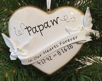 in memory christmas ornaments