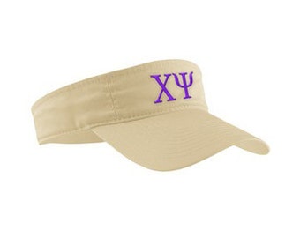 Chi Psi Greek Letter Visor