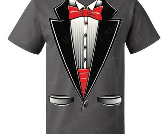 tuxedo tshirt wedding