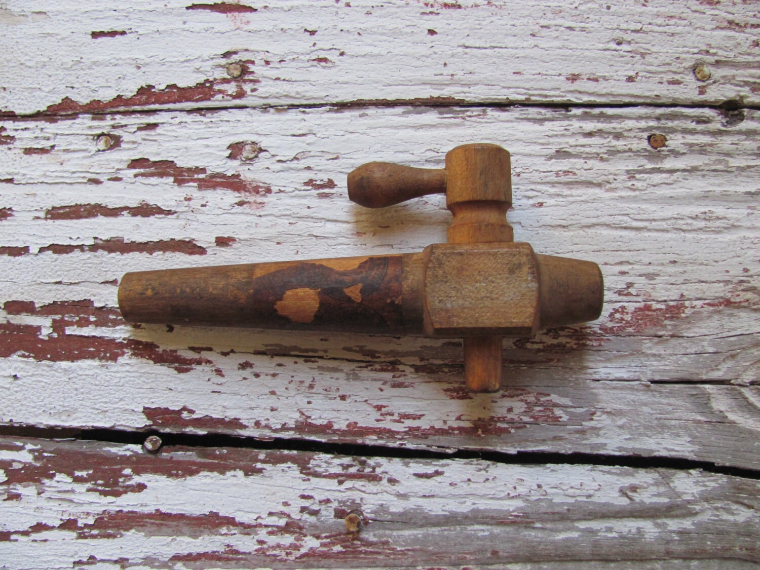 Antique Wood Beer or Wine Keg Tap 1893 Chicago Worlds Fair