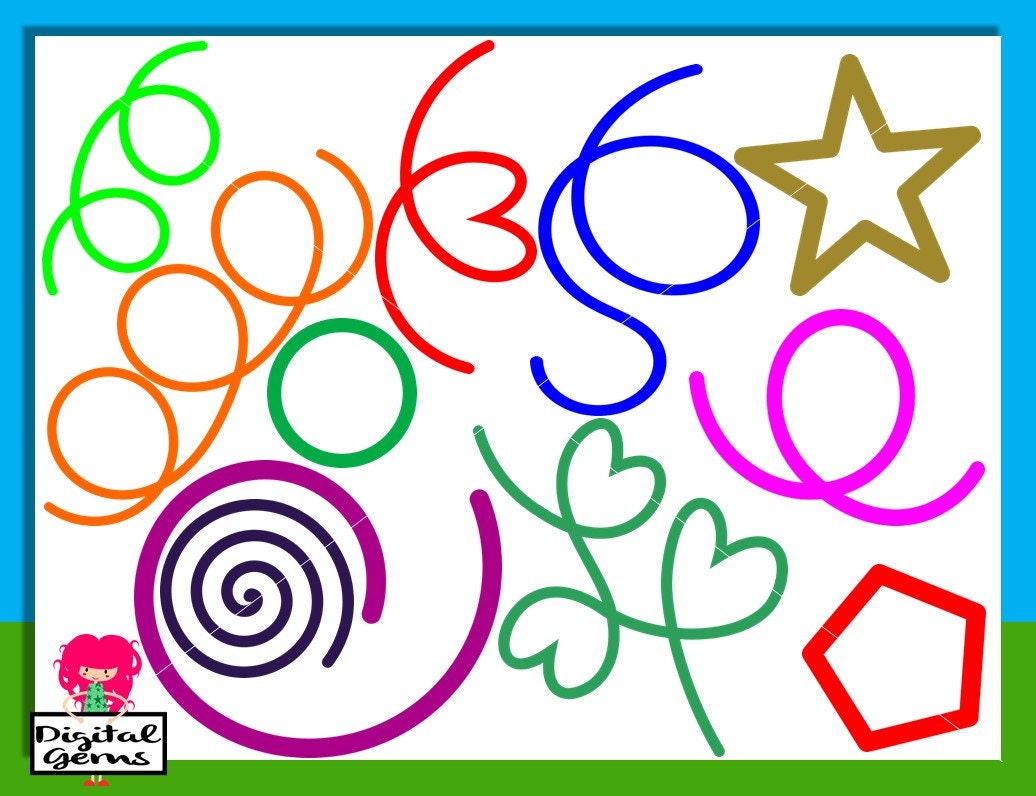 Download Shapes and Swirl Flourishes SVG / DXF Cutting Files by DigitalGems