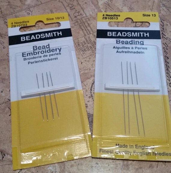 BeadSmith English Beading Needles 4 Pack Size 10 Needles