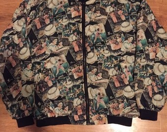 Vintage norman stock baseball bomber size large