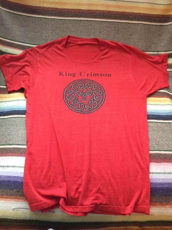 RARE Vintage King Crimson T shirt Discipline 1981