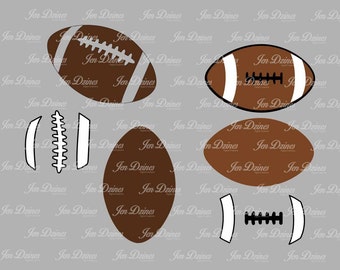 Football laces SVG DXF EPS, svg cutting files for Cricut Silhouette, football svg design, football designs cut, sports svg