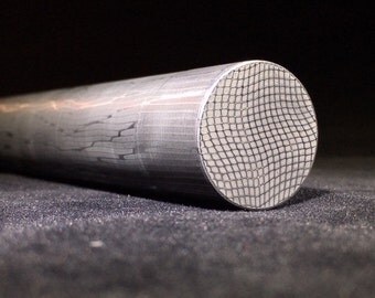 Stainless Damascus Steel, 1" Spirograph Damascus Rod, Damascus Ring Steel, stainless damascus round bar