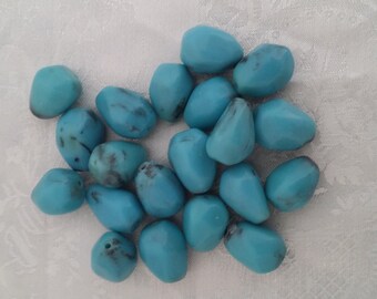 Stone oval Turquoise.