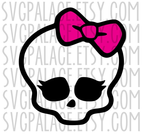 Download Monster High Skull SVG Cut File. Cricut Explore. SCAL. MTC.