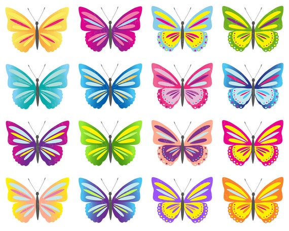 free colorful butterfly clipart - photo #45