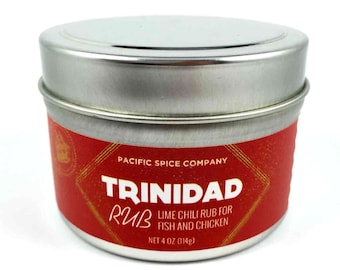 Trinidad BBQ Rub with Lime and Chile - Seasoning - 2.4 oz (114g) BBQ or Marinade Gift