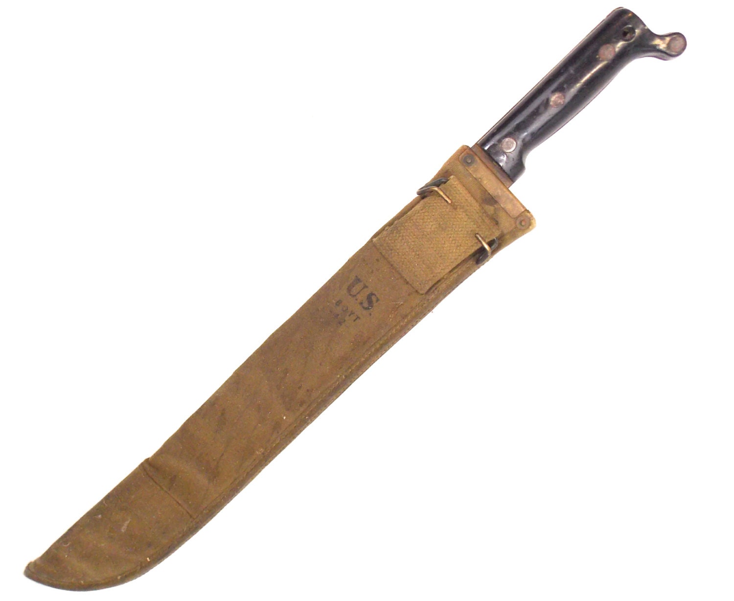 U S Army 1943 Military Machete With Scabbard