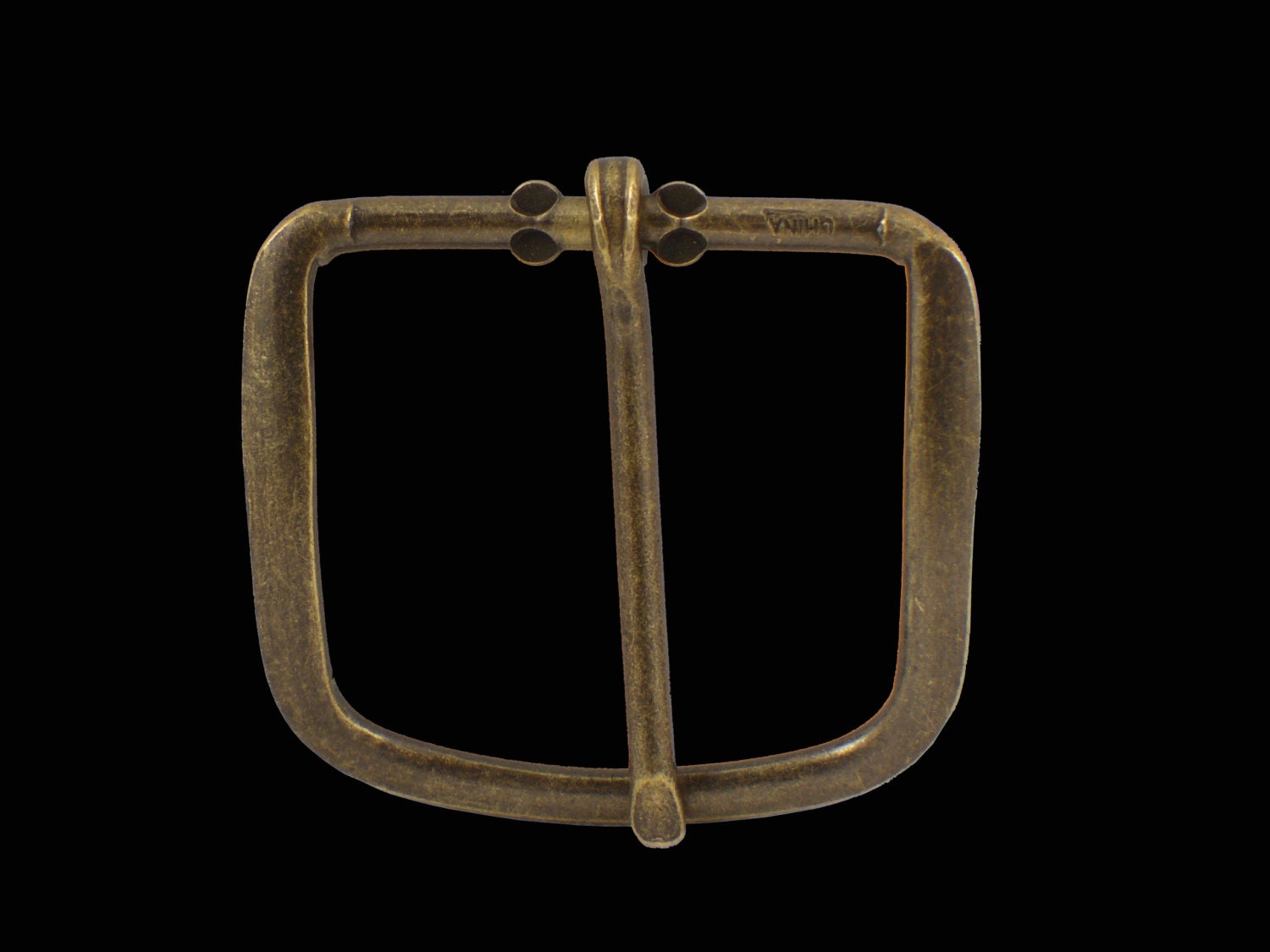 Twenty 1.75 Antique Brass Mechanical Buckles
