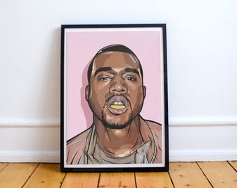Kanye West art - The life of Pablo ( Print / Poster )