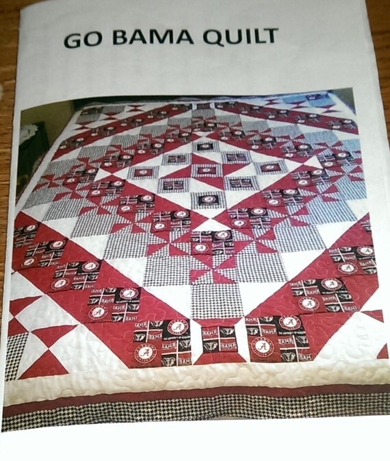 Alabama Crimson Tide Quilt Pattern With Sewing By MissBeaQuilt