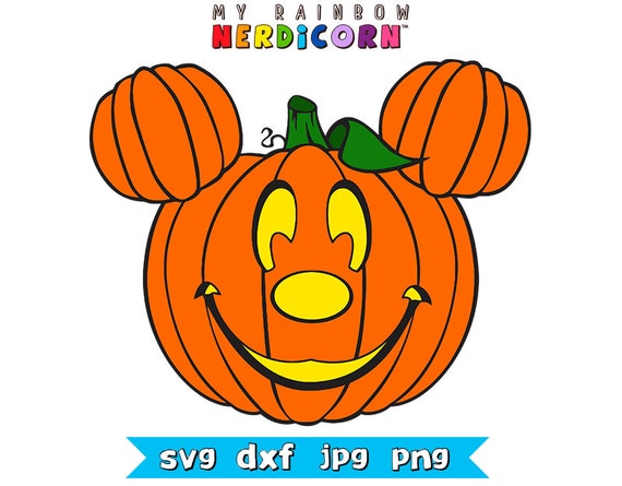 Download Mickey Mouse Halloween Pumpkin ears clipart by MyRainbowNerdicorn